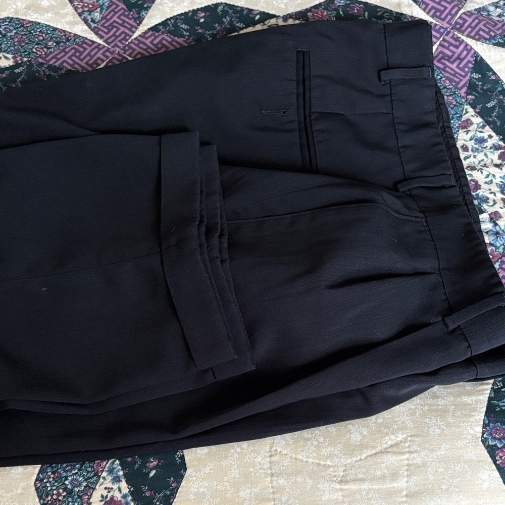 Haggar Men's Classic Navy Dress Trousers